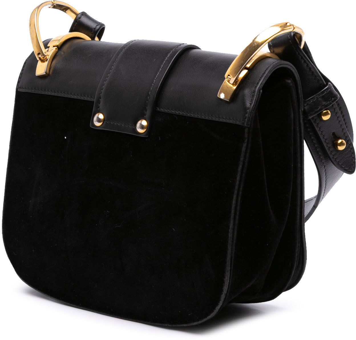 Prada City Calf and Velvet Pionniere Crossbody Zwart