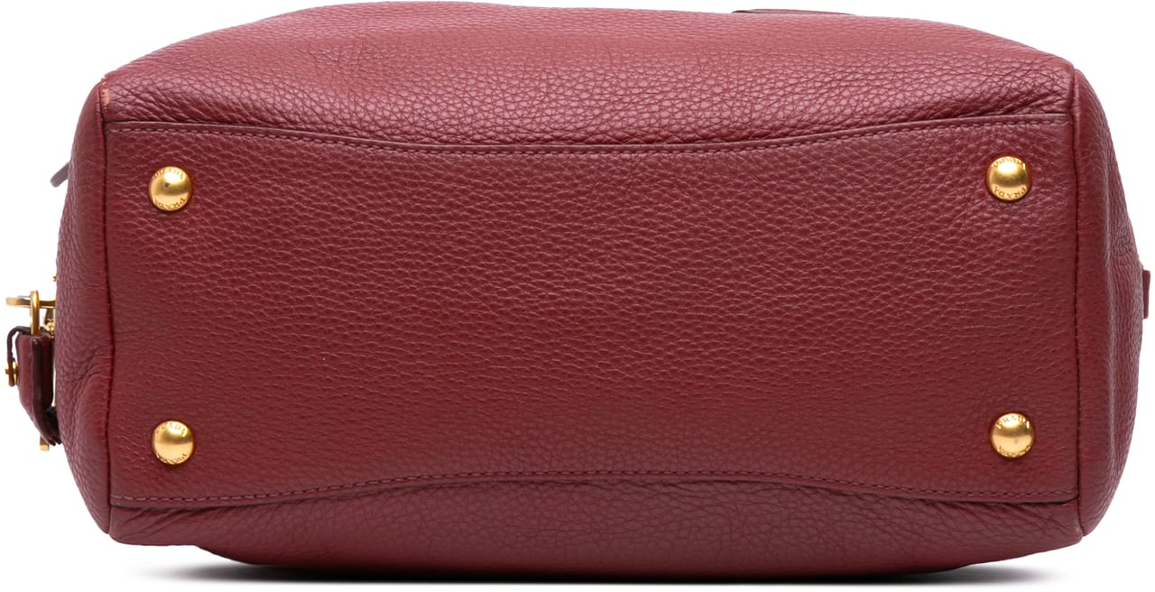 Prada Vitello Daino Bauletto Rood