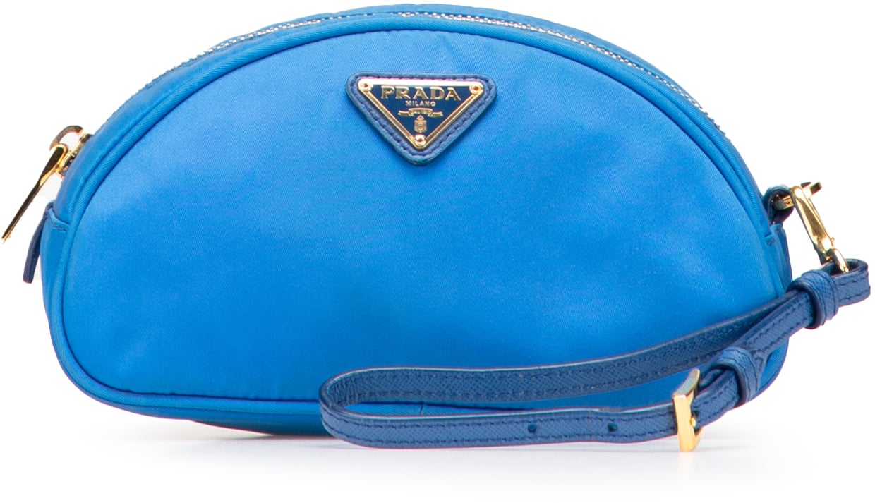 Prada Tessuto Pouch Blauw
