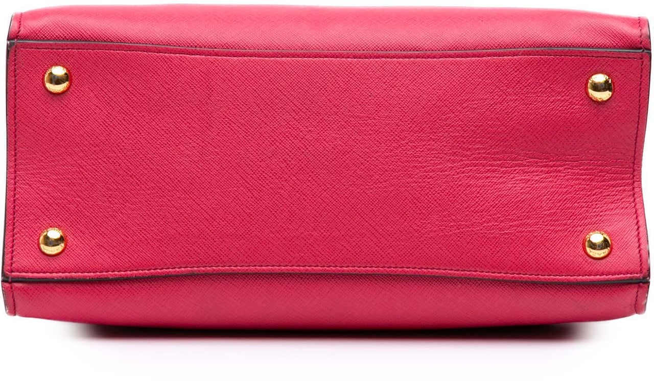 Prada Saffiano Soft Triple Pocket Tote Roze