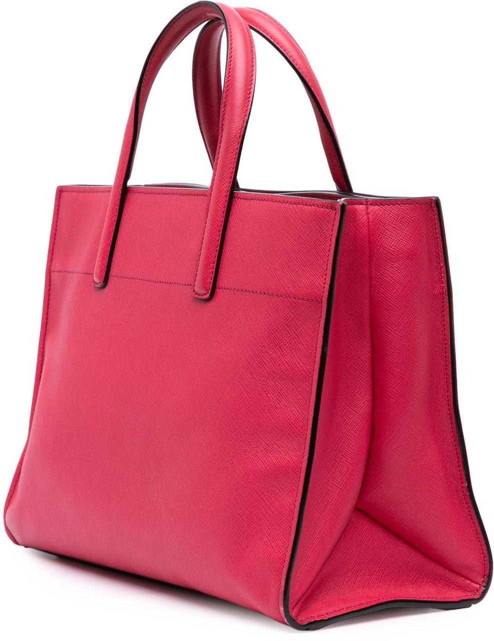 Prada Saffiano Soft Triple Pocket Tote Roze