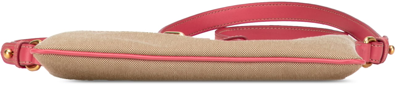 Prada Canvas Canapa Logo Bow Crossbody Bruin