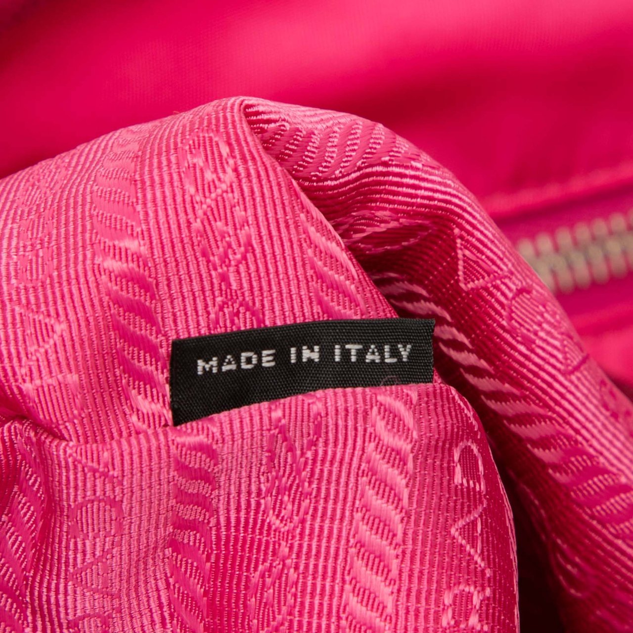 Prada Saffiano Trimmed Tessuto Open Convertible Tote Roze