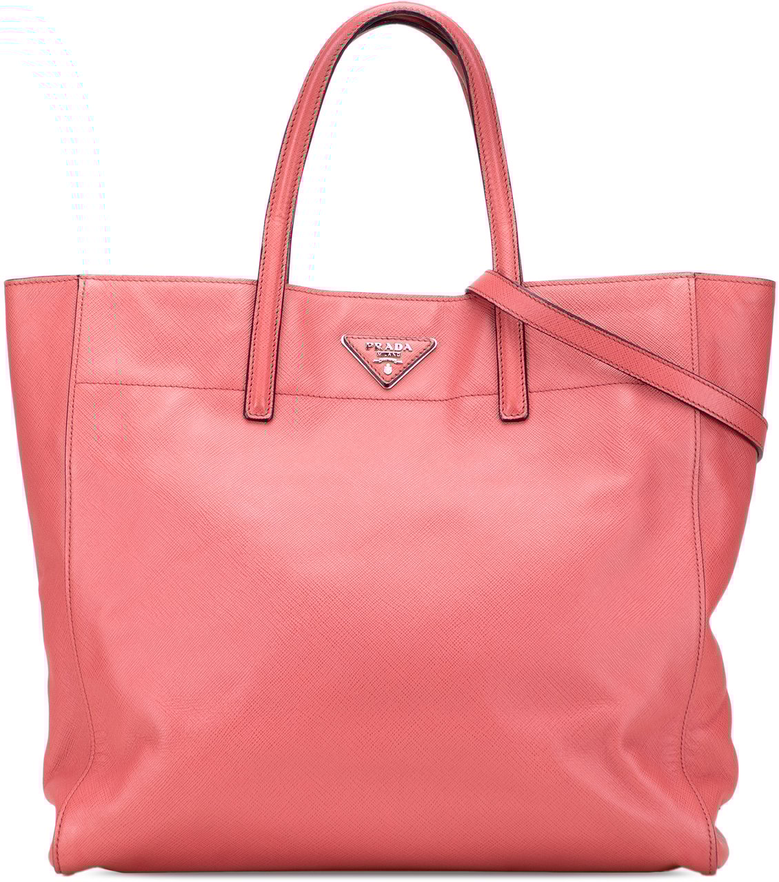 Prada Saffiano Soft Tote Roze