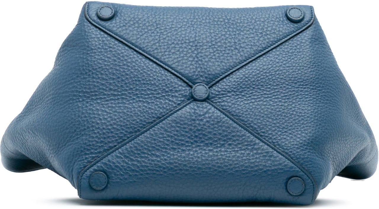 Prada Vitello Daino Tote Blauw