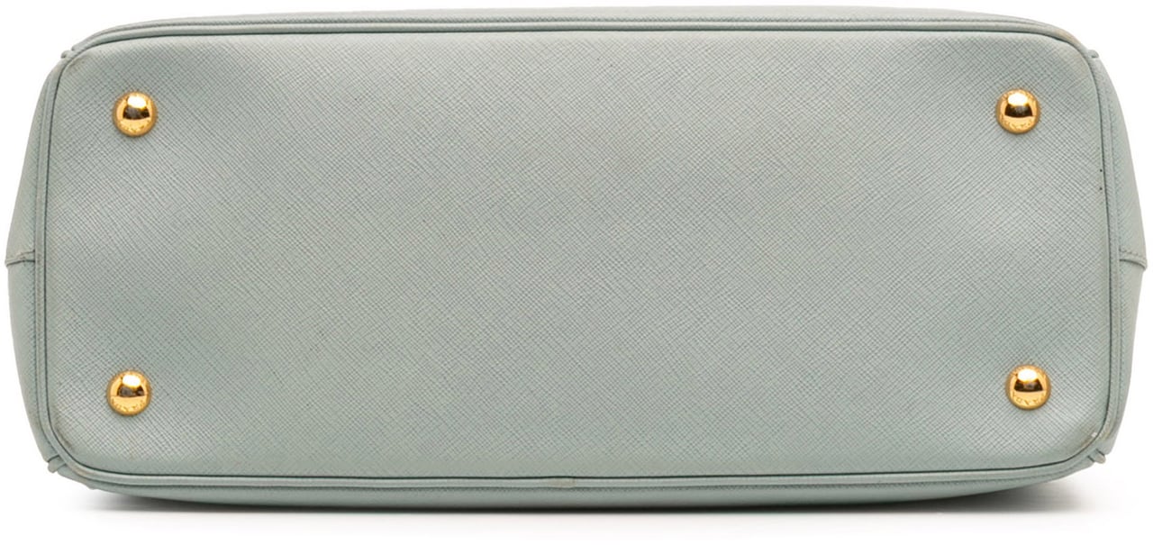 Prada Medium Saffiano Lux Galleria Satchel Blauw