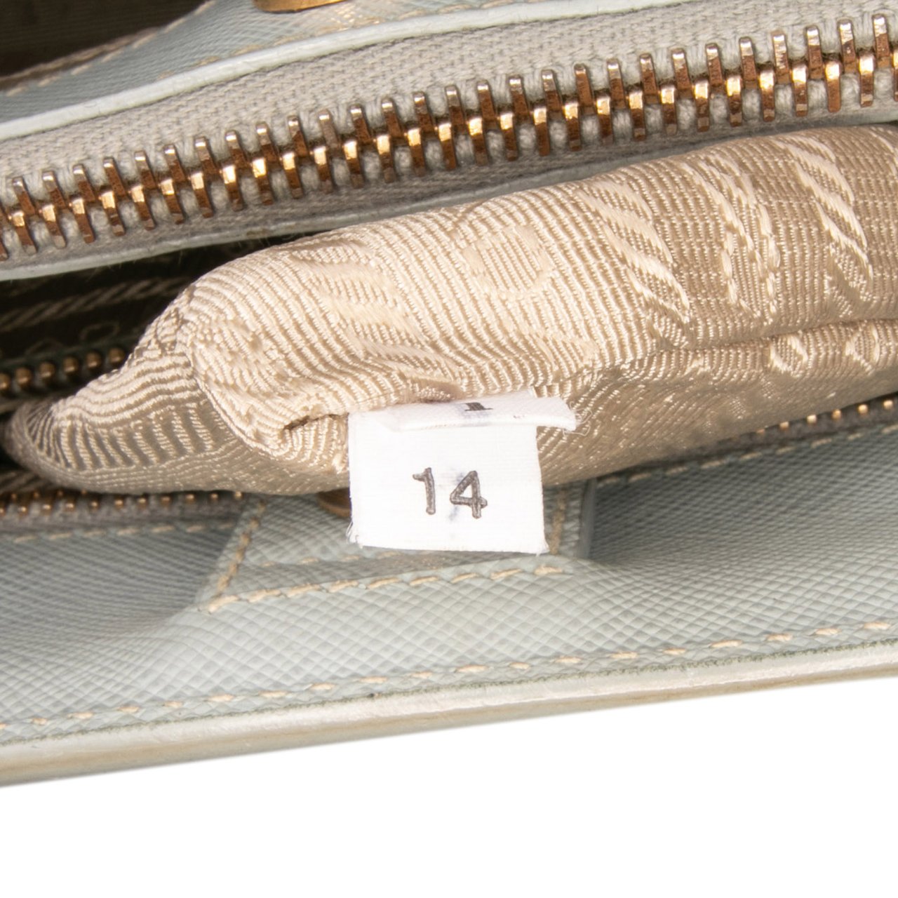 Prada Medium Saffiano Lux Galleria Satchel Blauw