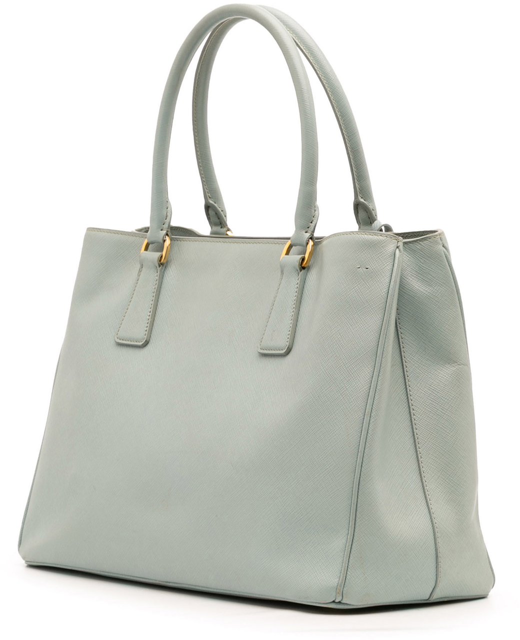 Prada Medium Saffiano Lux Galleria Satchel Blauw