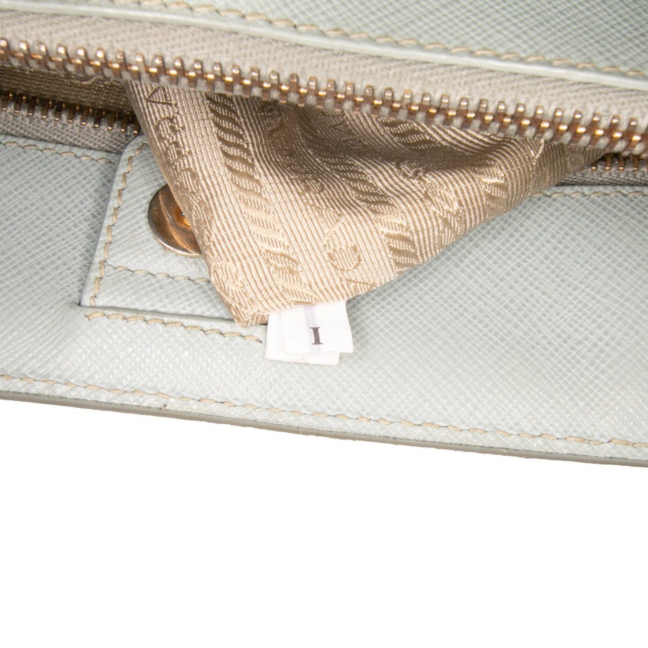 Prada Medium Saffiano Lux Galleria Satchel Blauw
