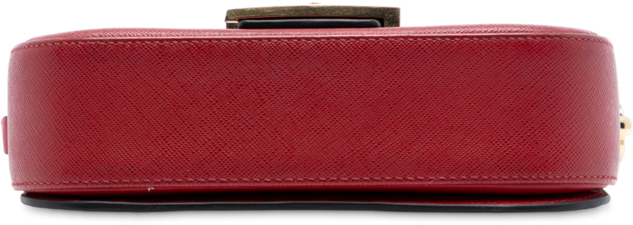 Prada Saffiano Lux Embleme Crossbody Rood