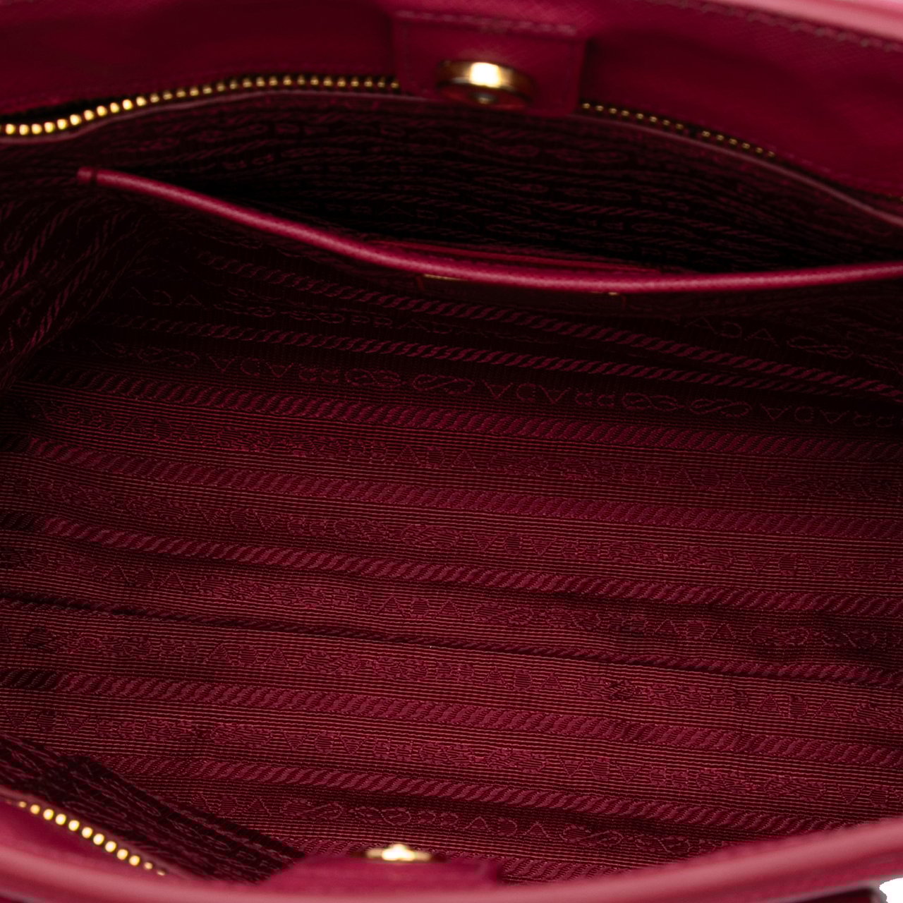 Prada Saffiano Lux Parabole Satchel Rood