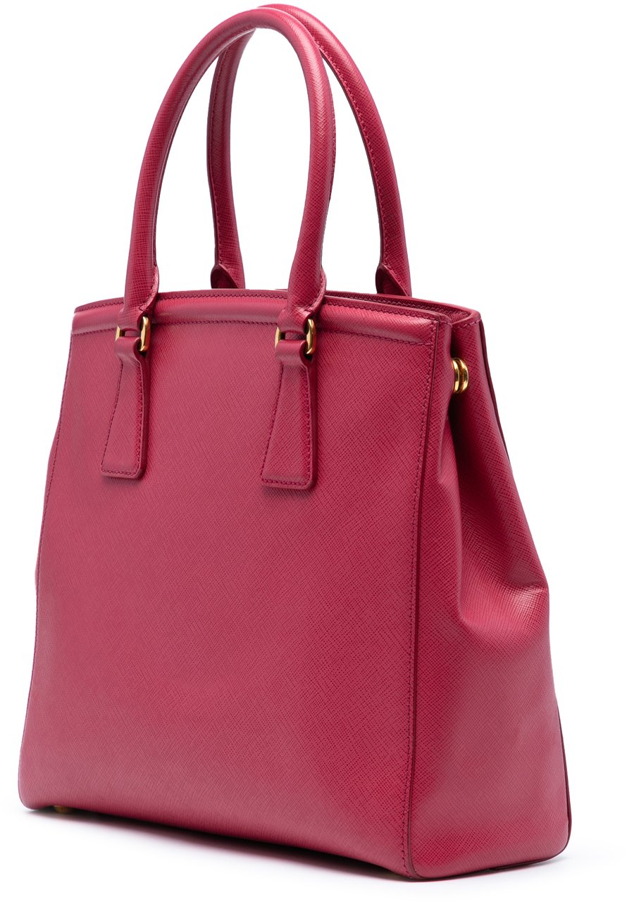 Prada Saffiano Lux Parabole Satchel Rood
