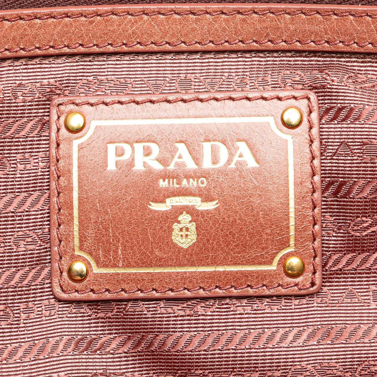Prada Vitello Shine Satchel Roze