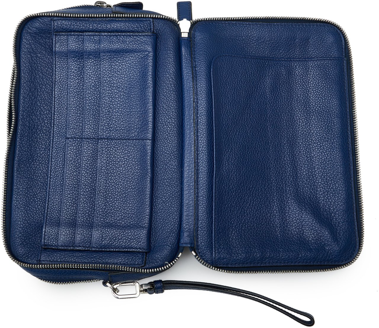 Prada Vitello Daino Clutch Bag Blauw