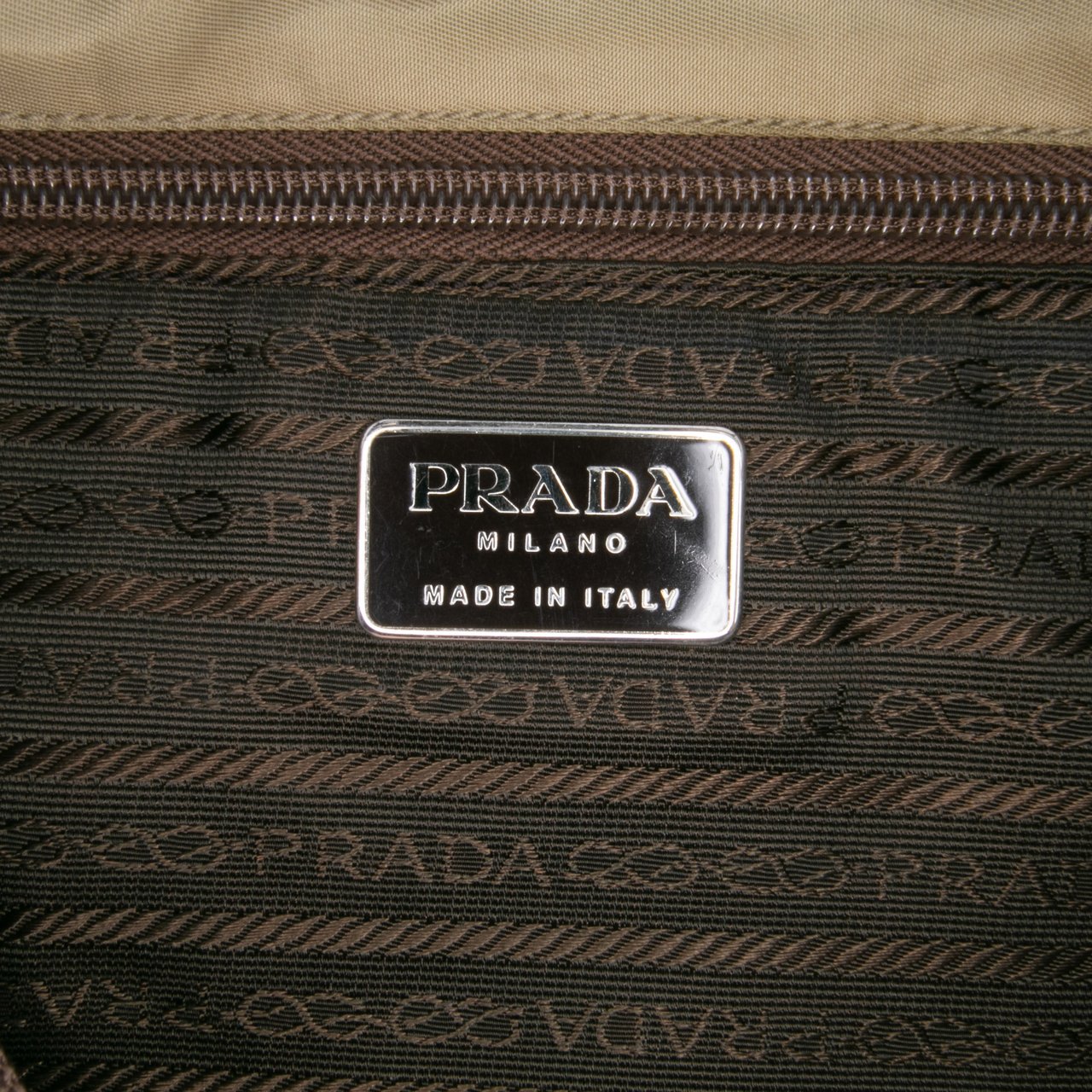 Prada Tessuto Tote Bruin