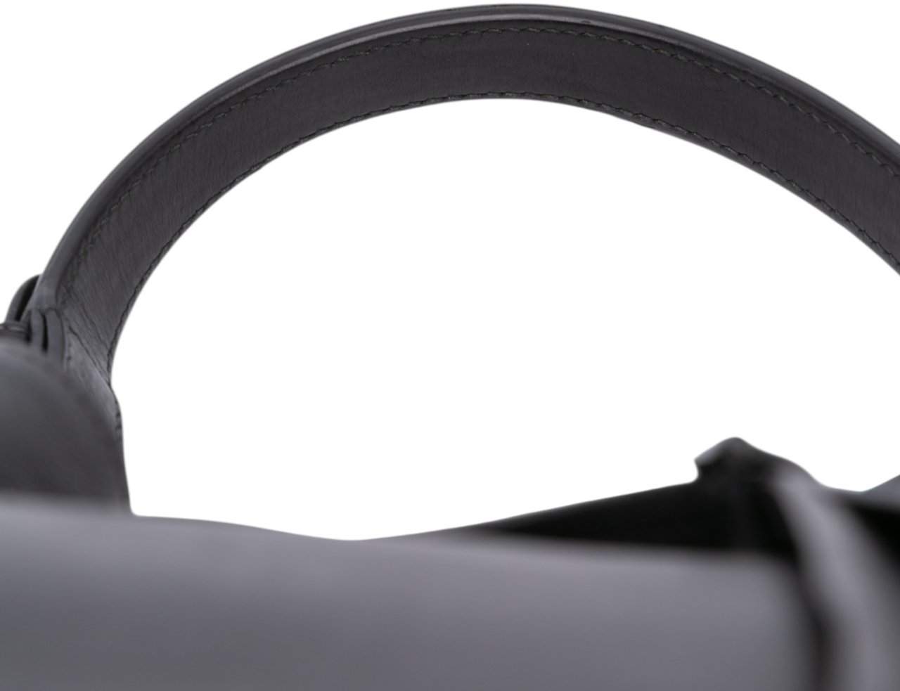 Prada City Calf Drawstring Bucket Bag Zwart