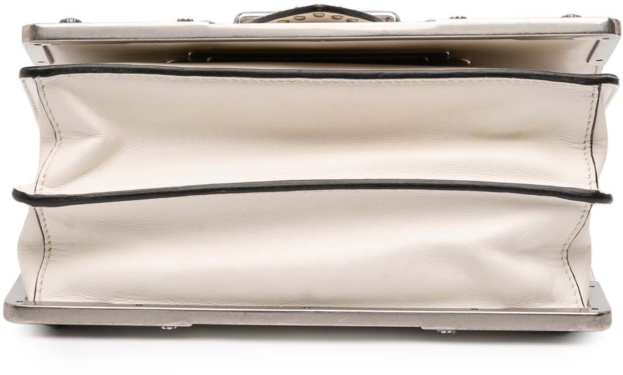 Prada City Calf Studded Folk Cahier Crossbody Wit