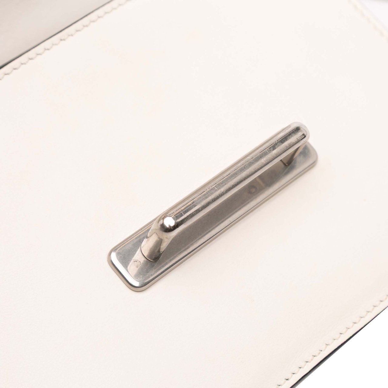 Prada City Calf Studded Folk Cahier Crossbody Wit