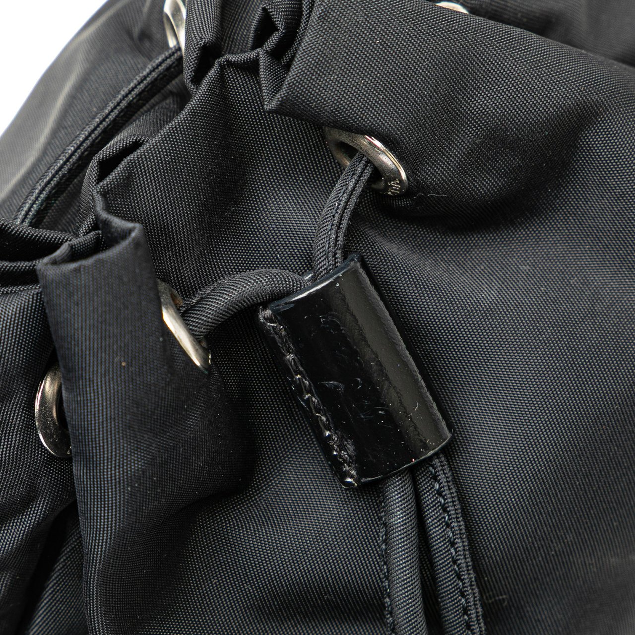Prada Tessuto Drawstring Pouch Zwart