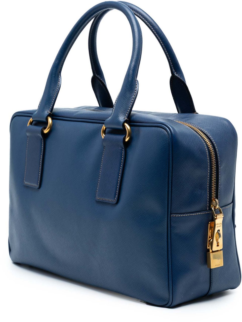 Prada Saffiano Lux Handbag Blauw