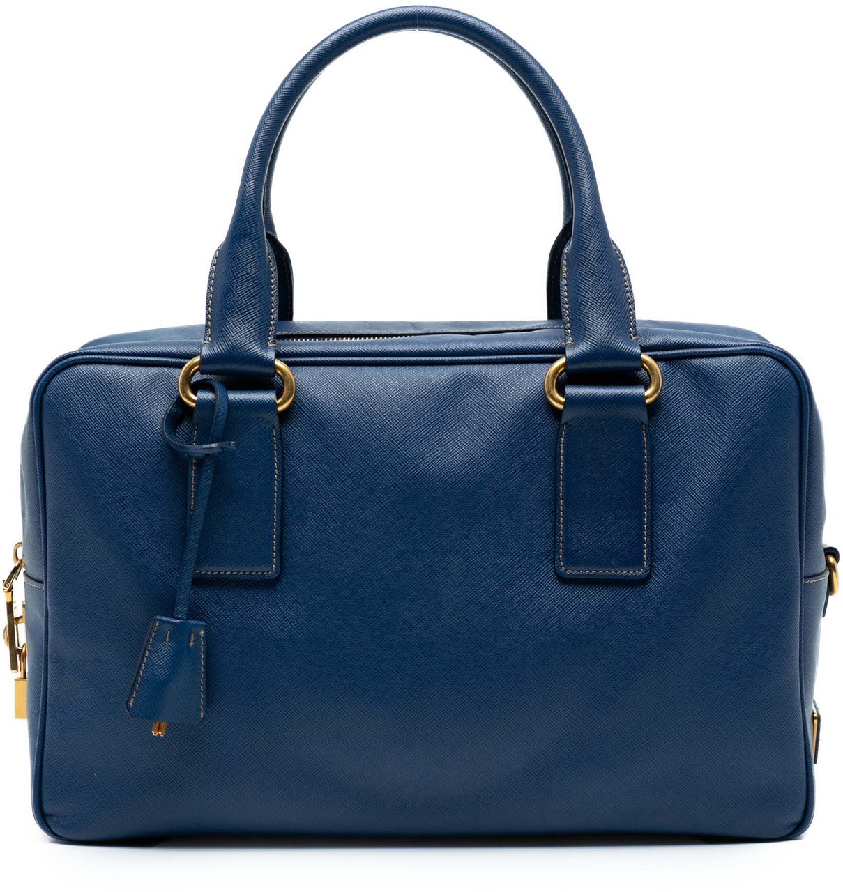 Prada Saffiano Lux Handbag Blauw