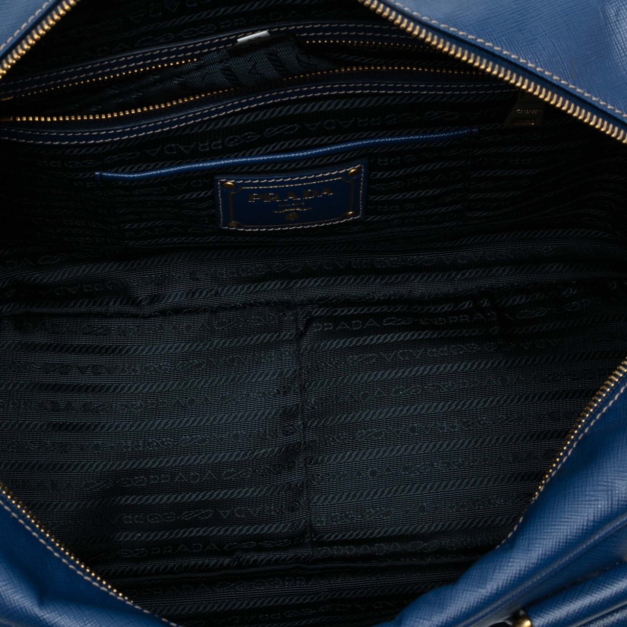 Prada Saffiano Lux Handbag Blauw