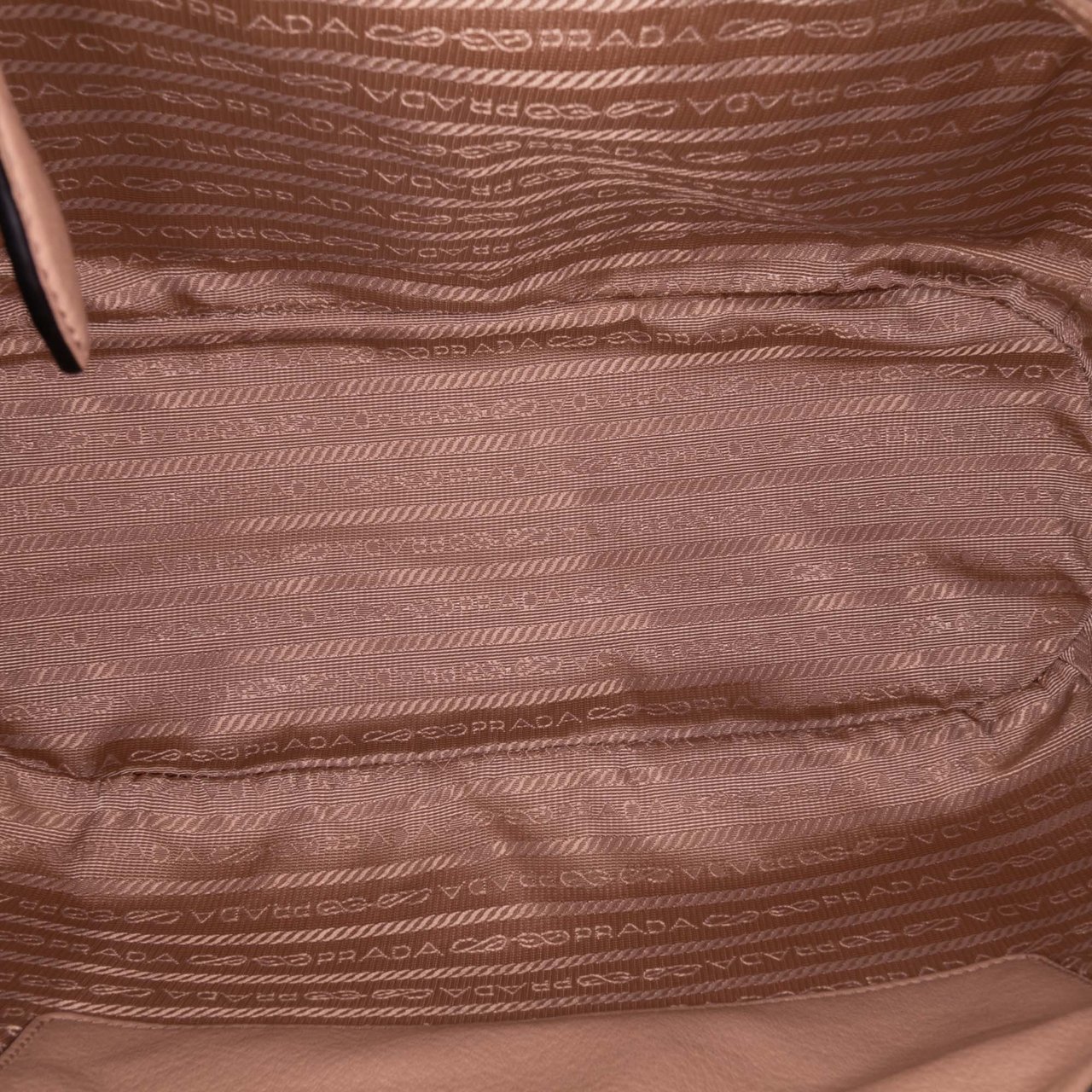 Prada Vitello Daino Sacca 2 Manici Convertible Tote Bruin