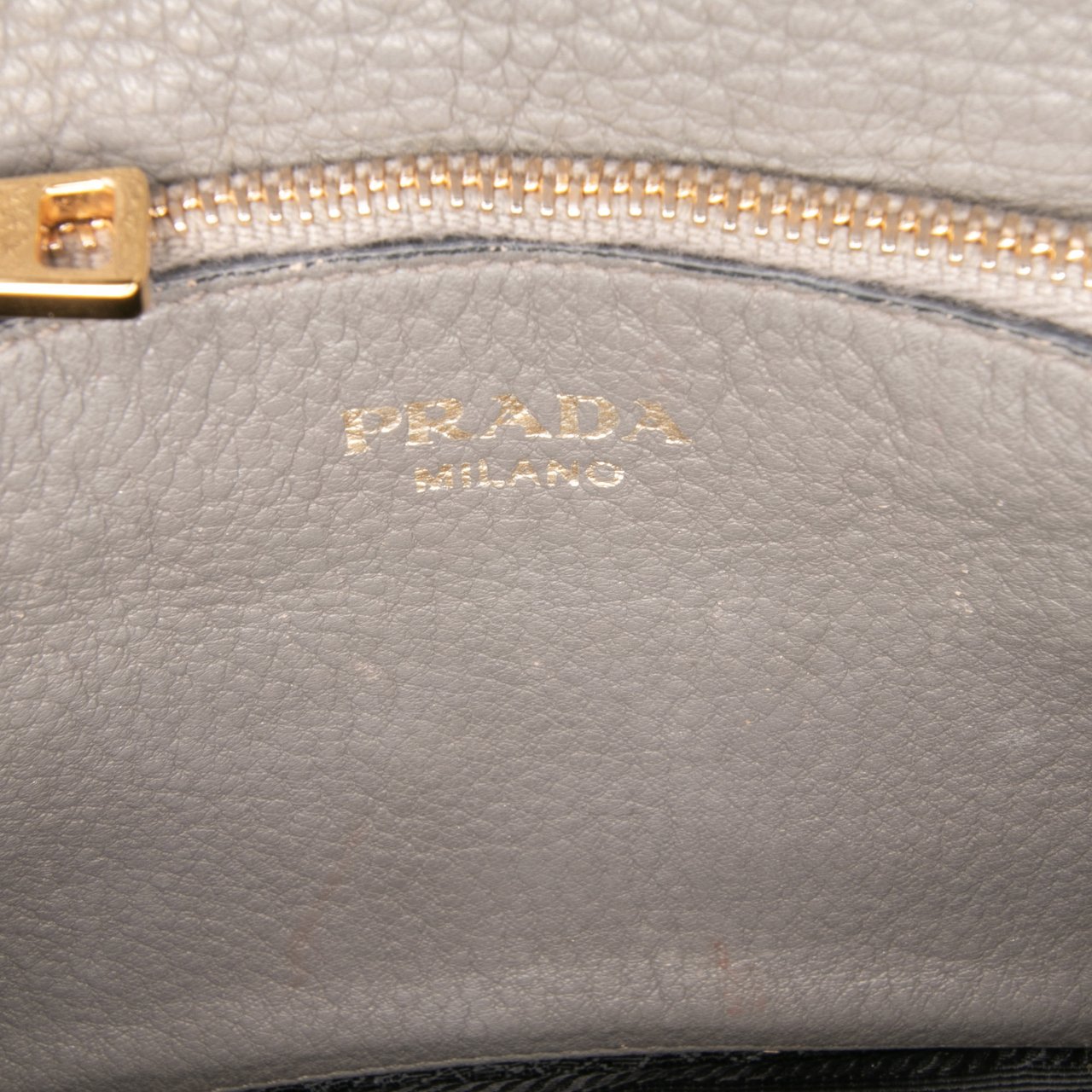 Prada Vitello Daino Flap Crossbody Bruin