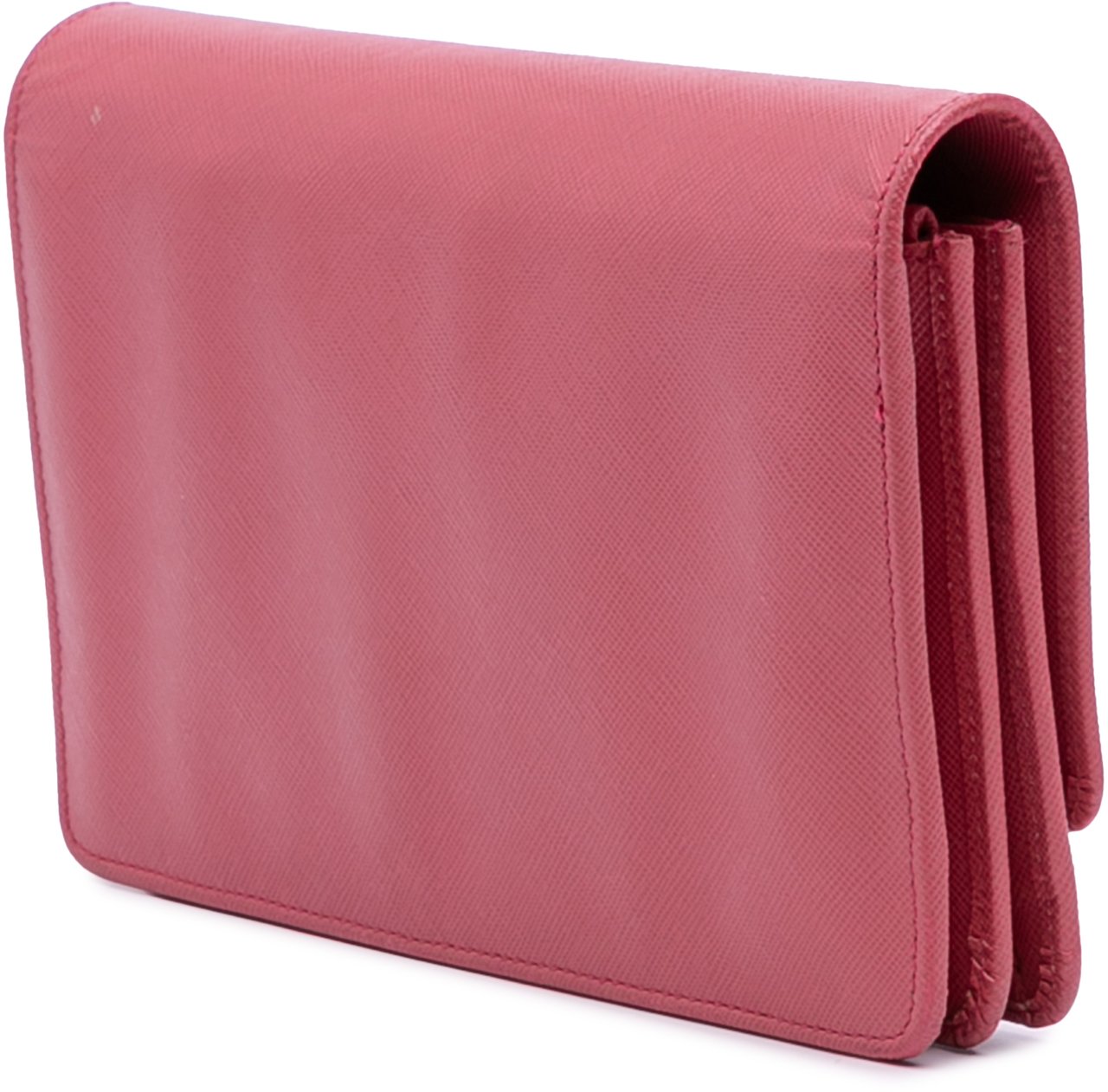 Prada Saffiano Wallet on Strap Roze