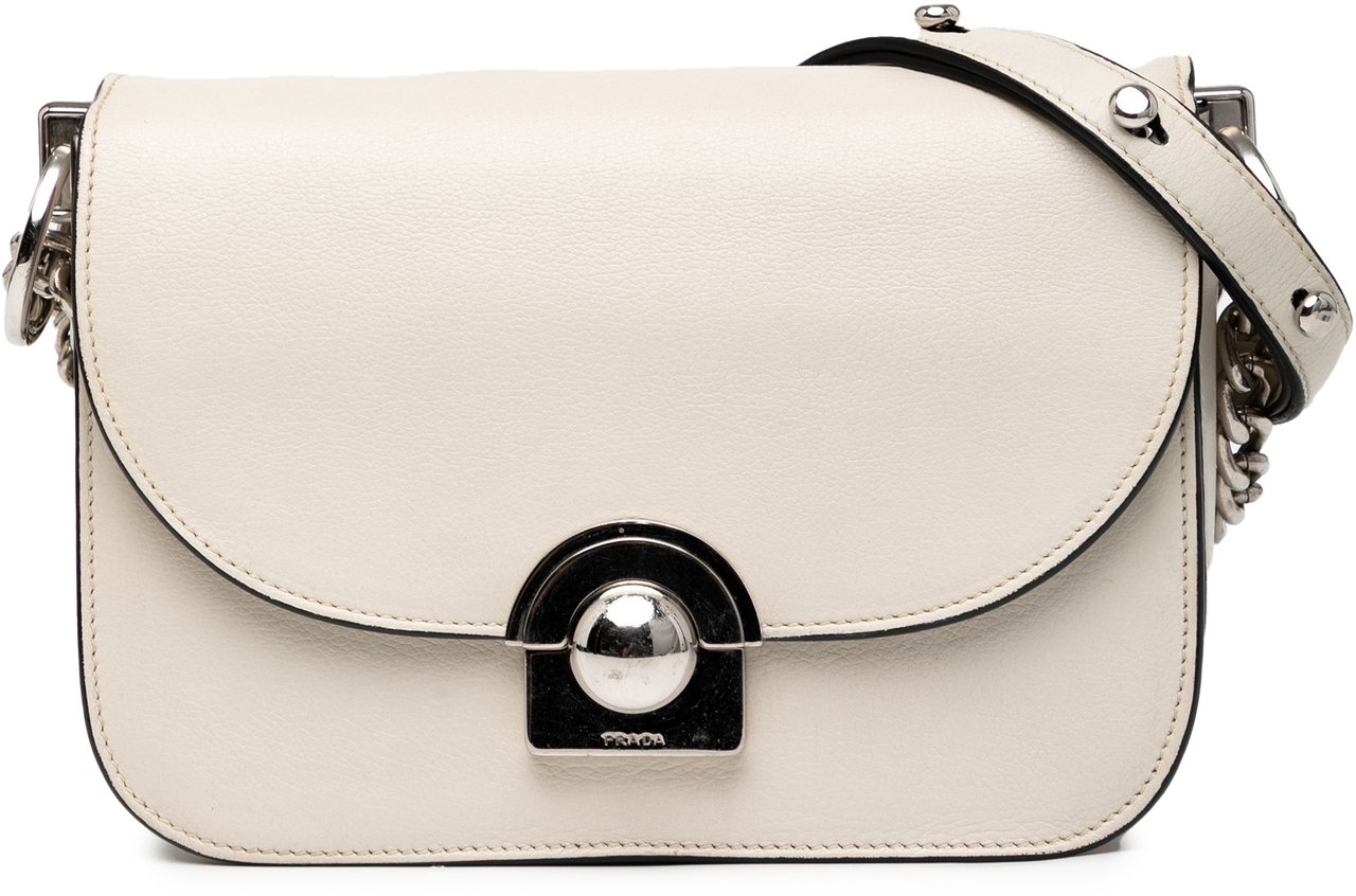 Prada Glace Calf Arcade Crossbody Wit