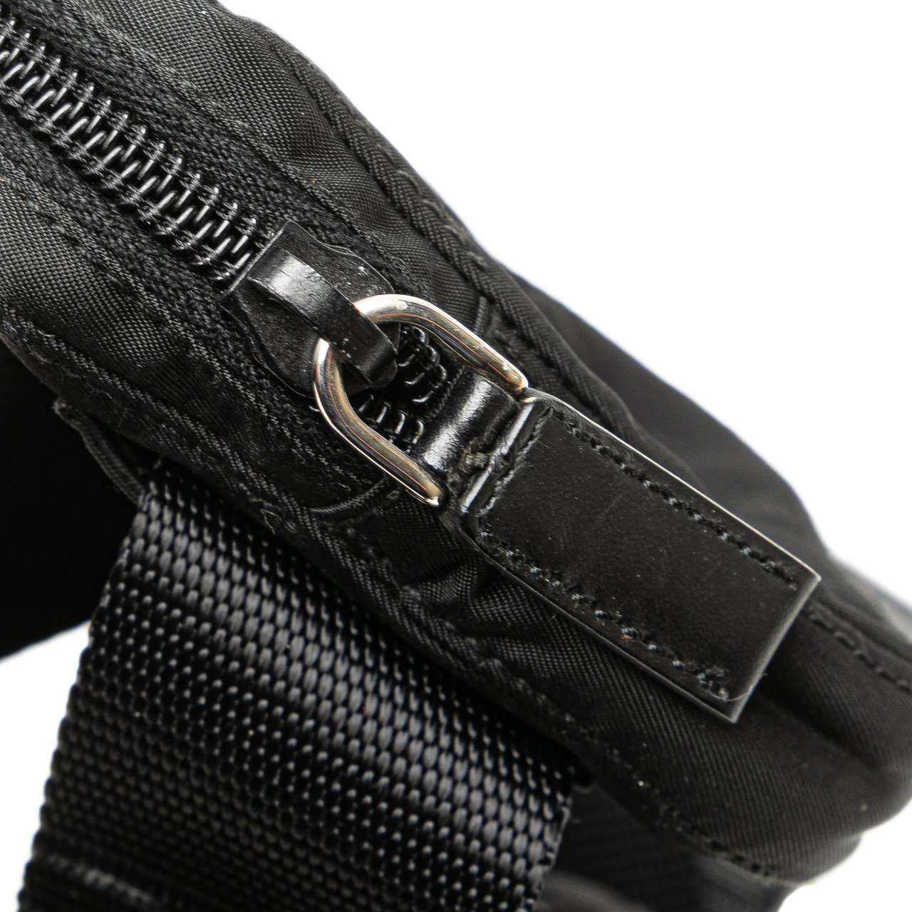 Prada Tessuto Triple Pouch Belt Bag Zwart