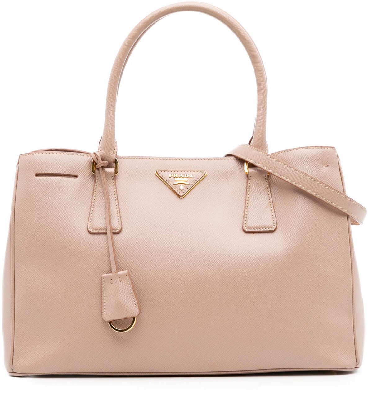 Prada Small Saffiano Lux Galleria Satchel Roze