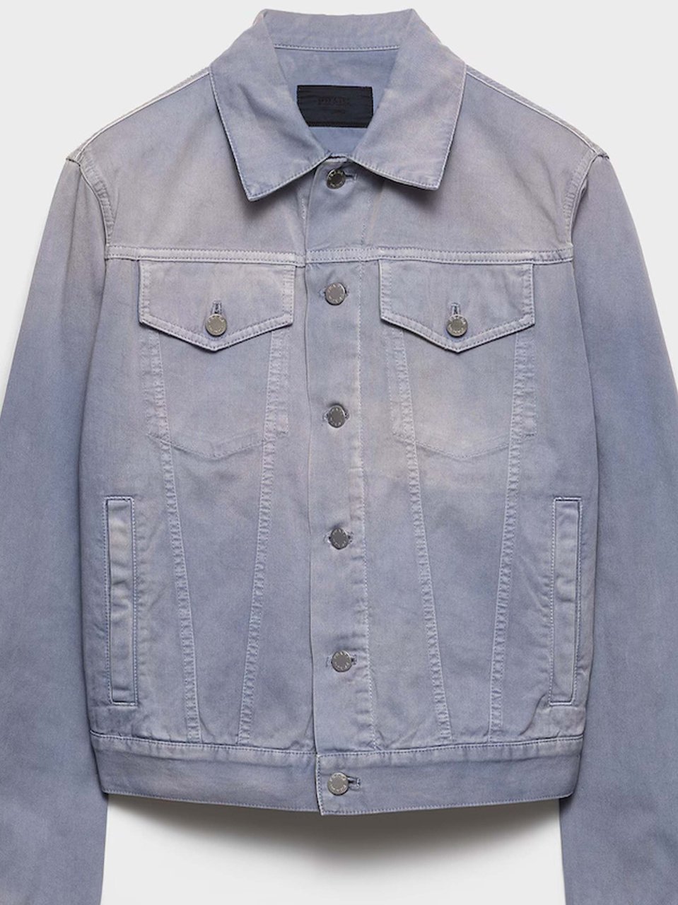 Prada Blouson Structured Button-Up Jacket Grijs