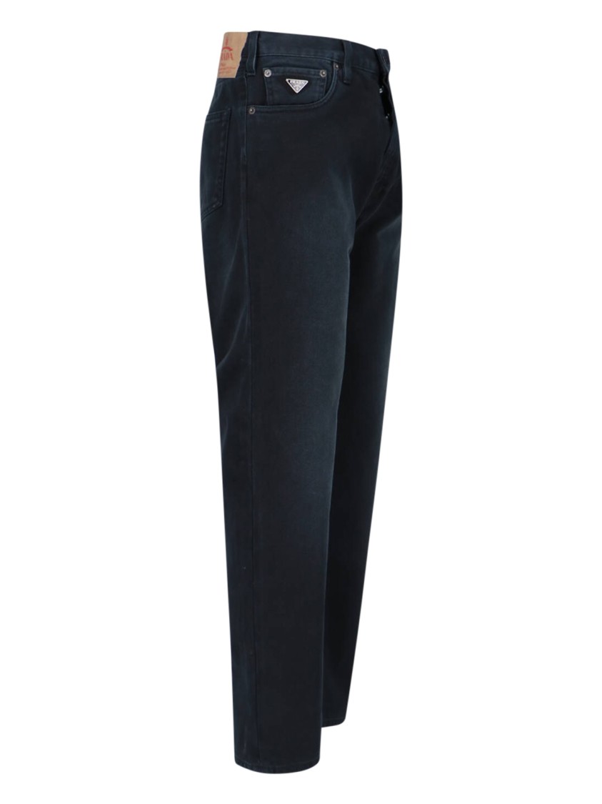 Prada Straight Jeans – Black Zwart