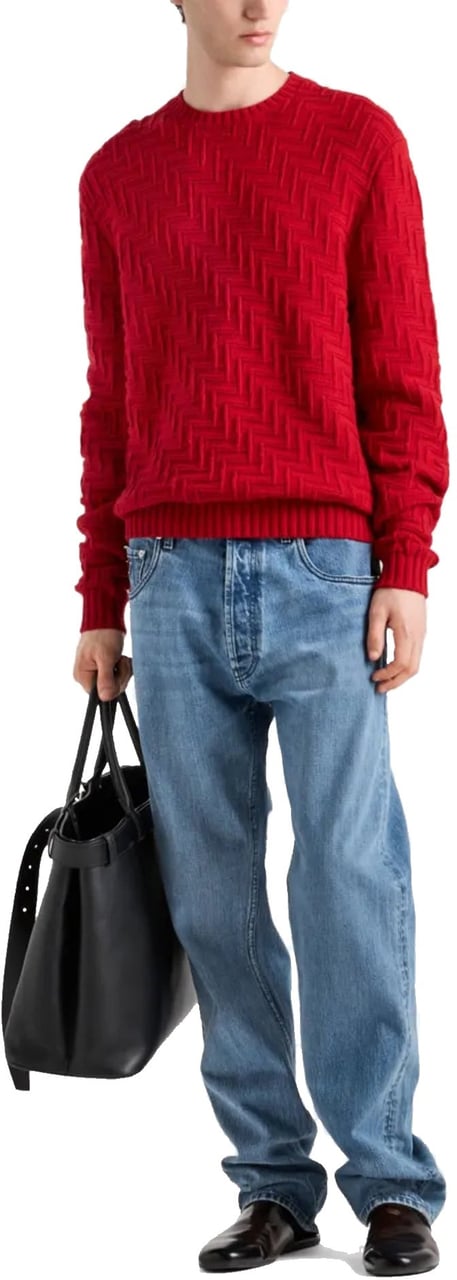 Prada Prada Cotton Denim Jeans Blauw