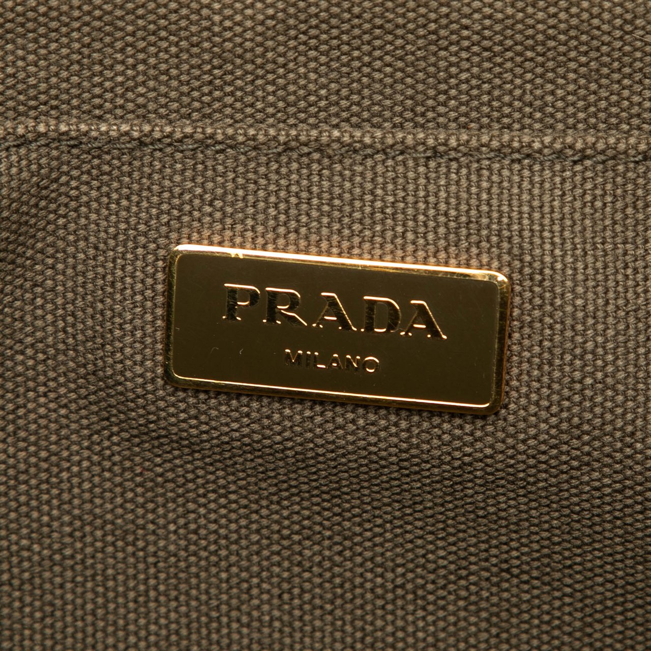 Prada Large Canvas Canapa Bijoux Satchel Groen