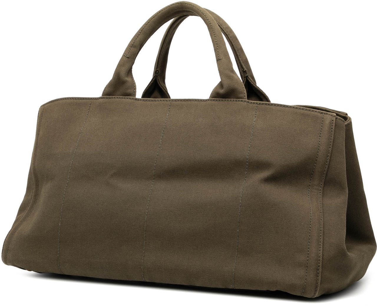 Prada Large Canvas Canapa Bijoux Satchel Groen