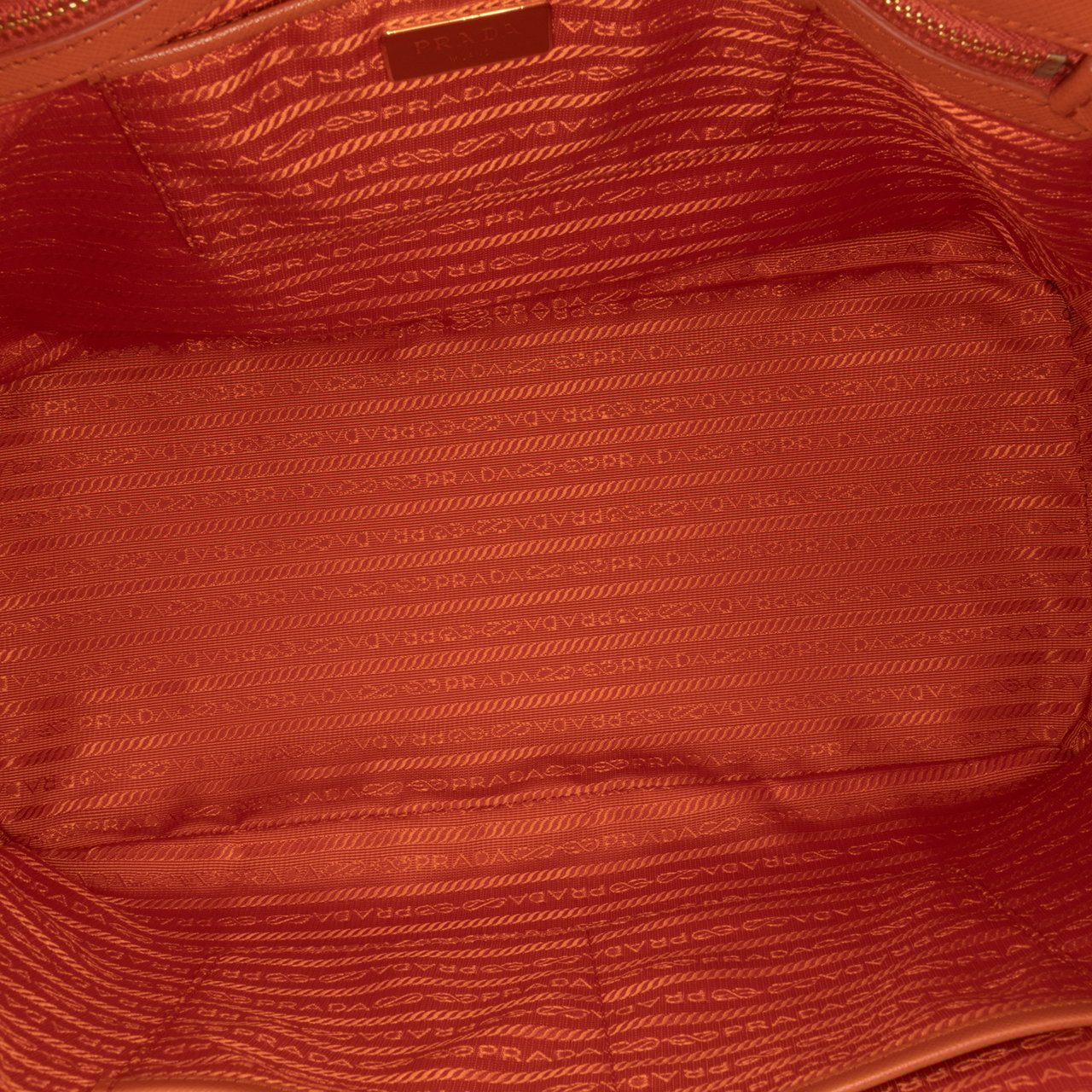 Prada Large Saffiano Lux Galleria Tote Oranje