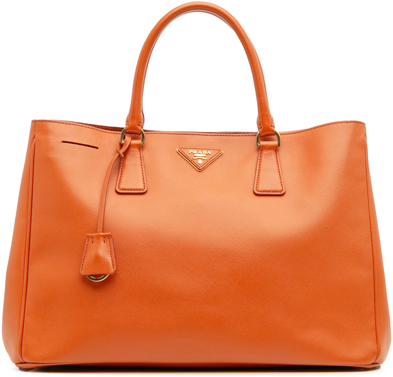 Prada Large Saffiano Lux Galleria Tote Oranje