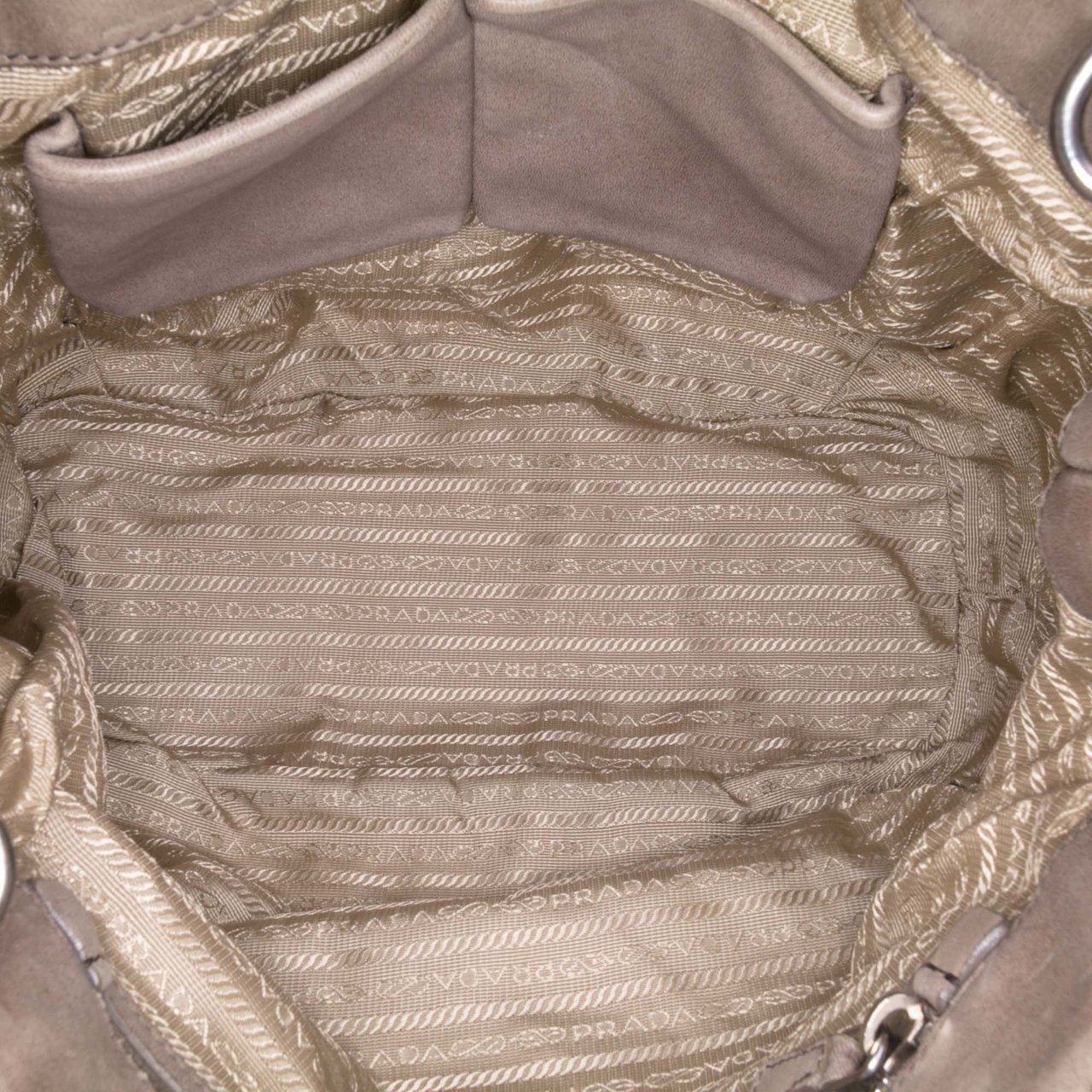 Prada Nappa Gaufre Ombre Satchel Grijs
