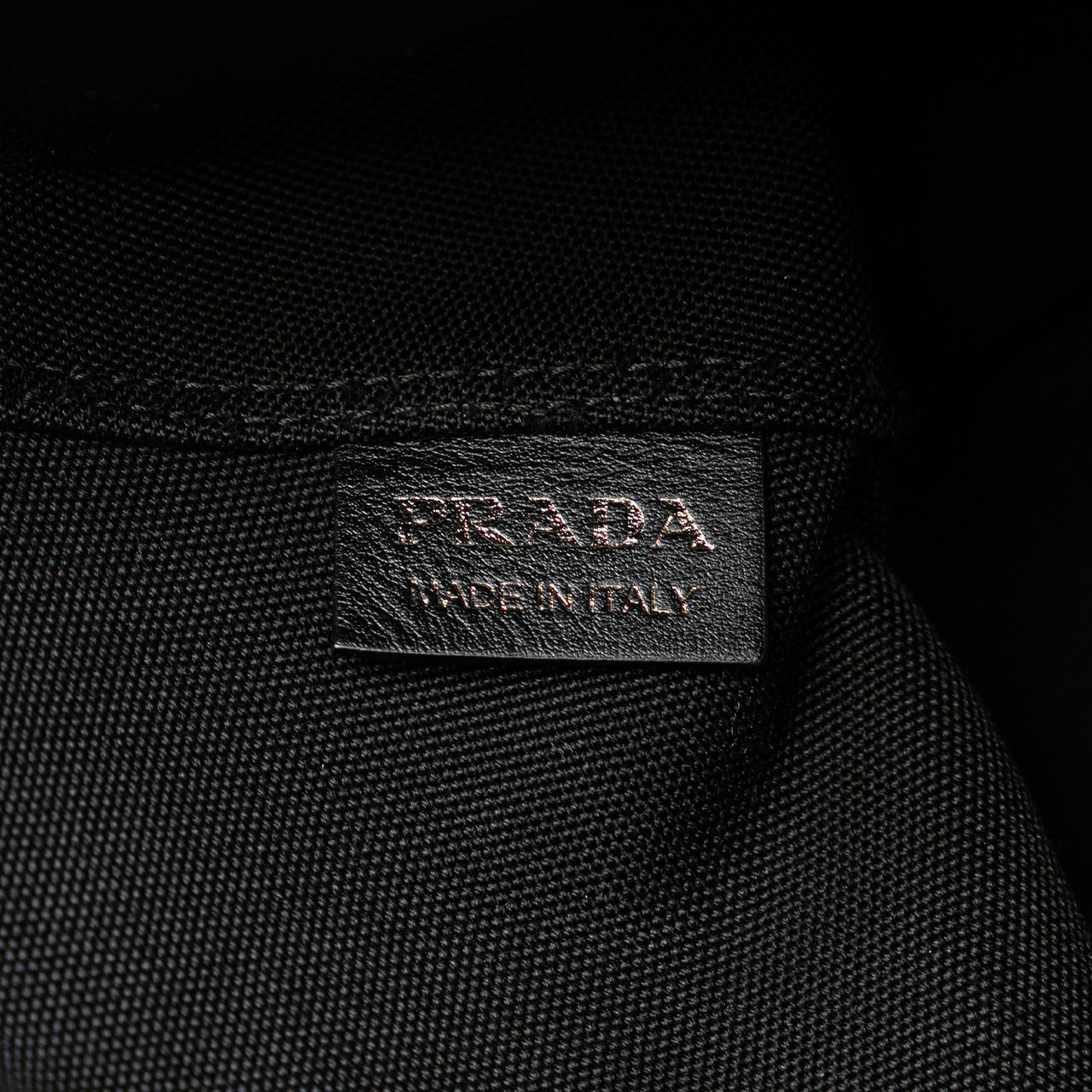 Prada Denim Logo Satchel Blauw