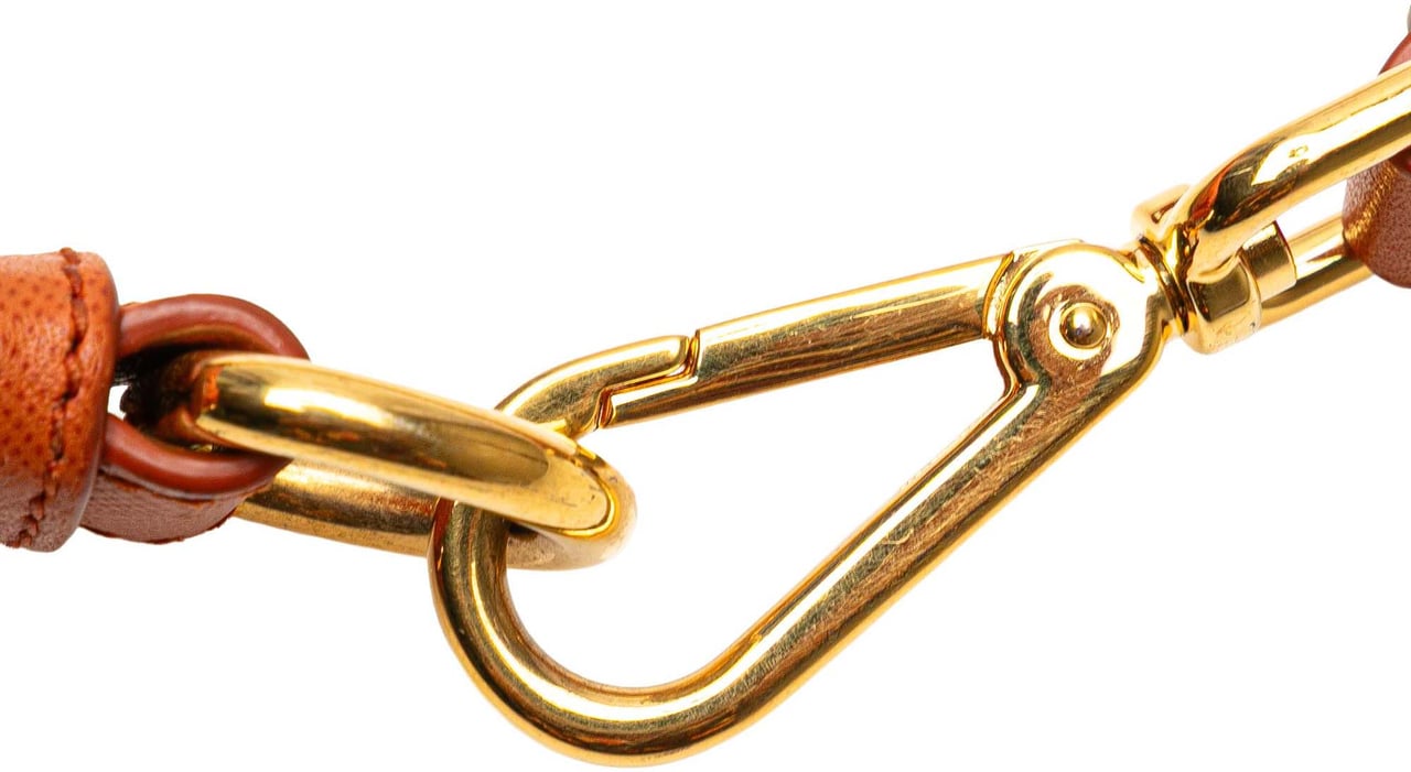 Prada Saffiano Trimmed Tessuto Zip Top Crossbody Oranje