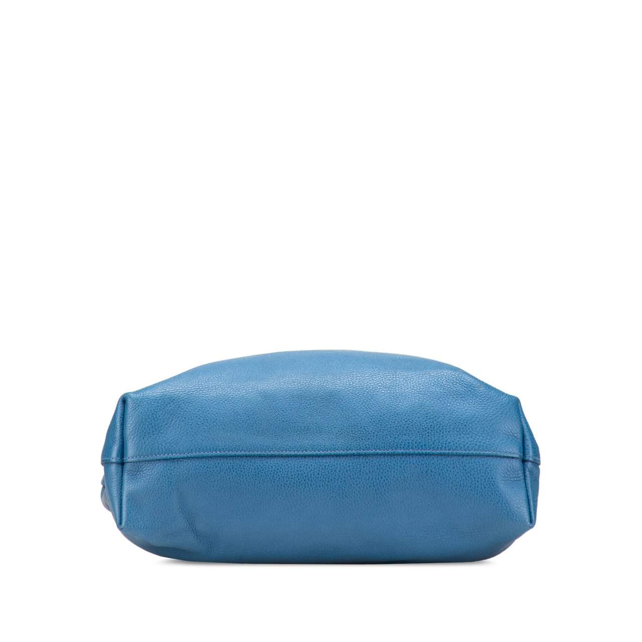 Prada Vitello Daino Open Convertible Tote Blauw