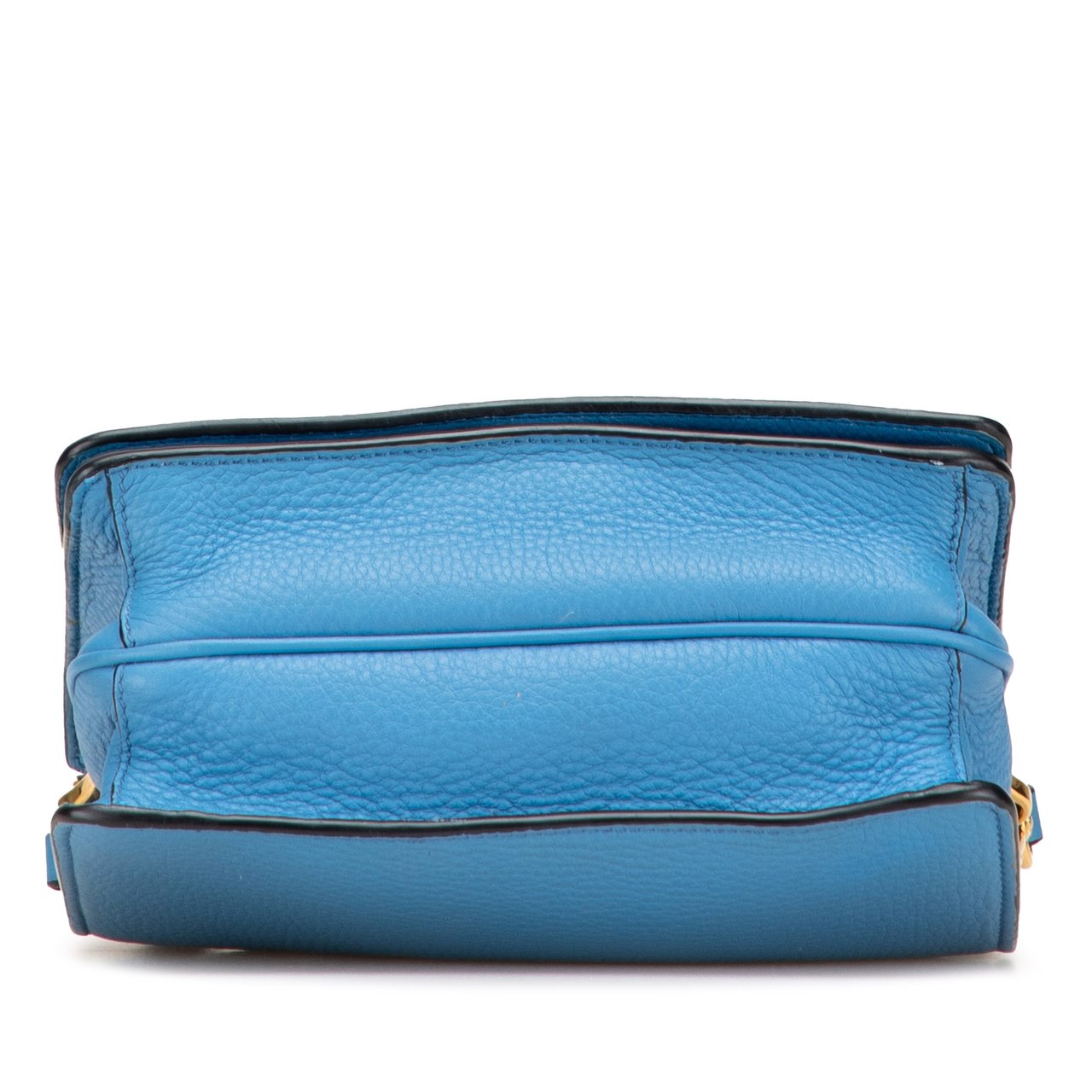 Prada Vitello Daino Flap Crossbody Blauw
