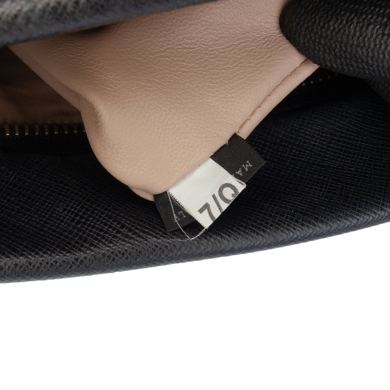 Prada Saffiano Lucido Top Handle Frame Tote Zwart