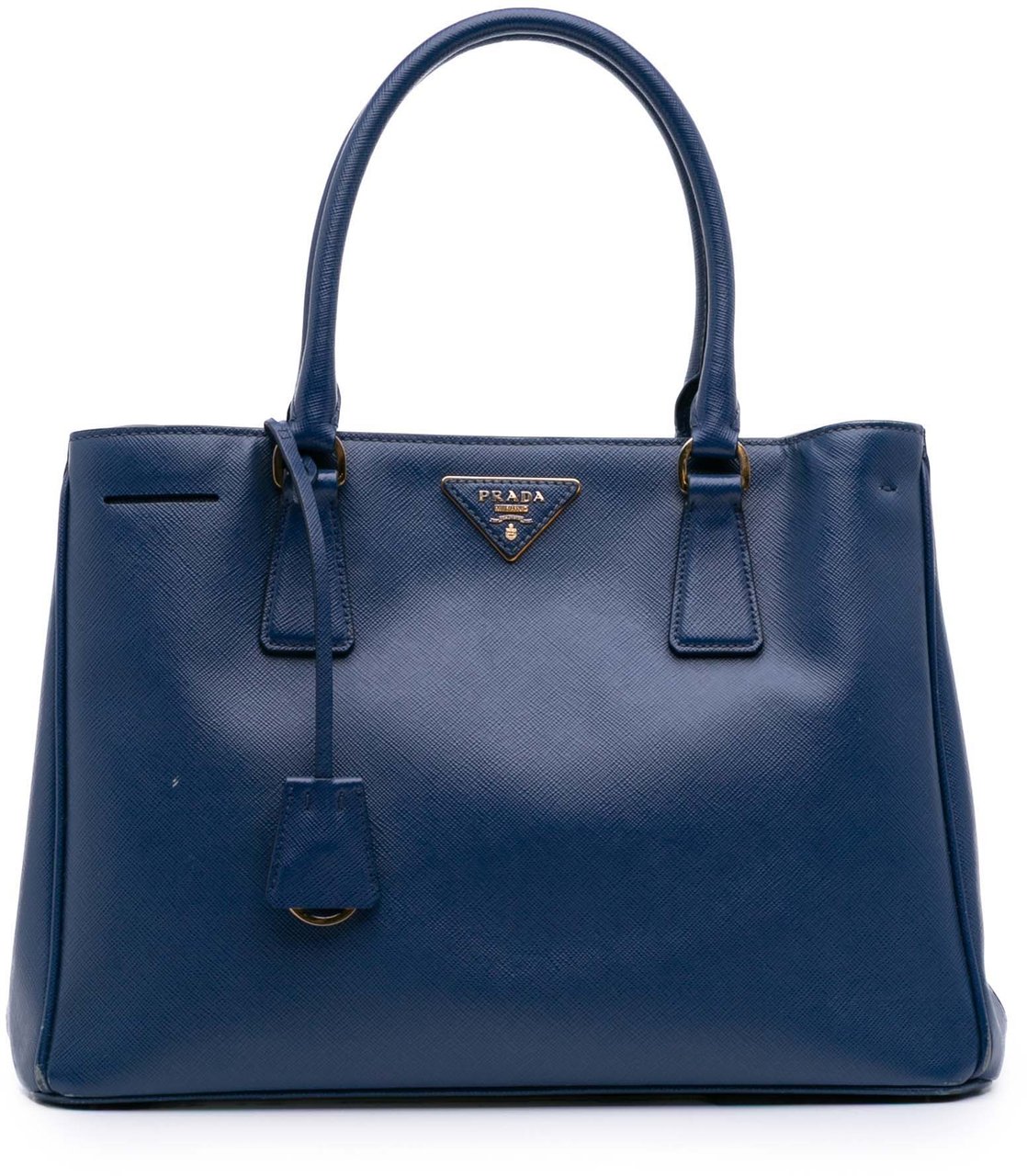 Prada Medium Saffiano Lux Galleria Satchel Blauw