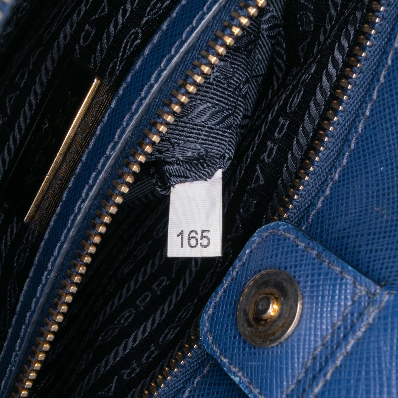 Prada Medium Saffiano Lux Galleria Satchel Blauw