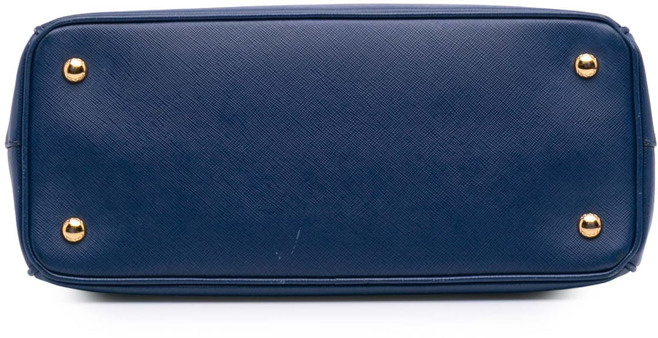 Prada Medium Saffiano Lux Galleria Satchel Blauw