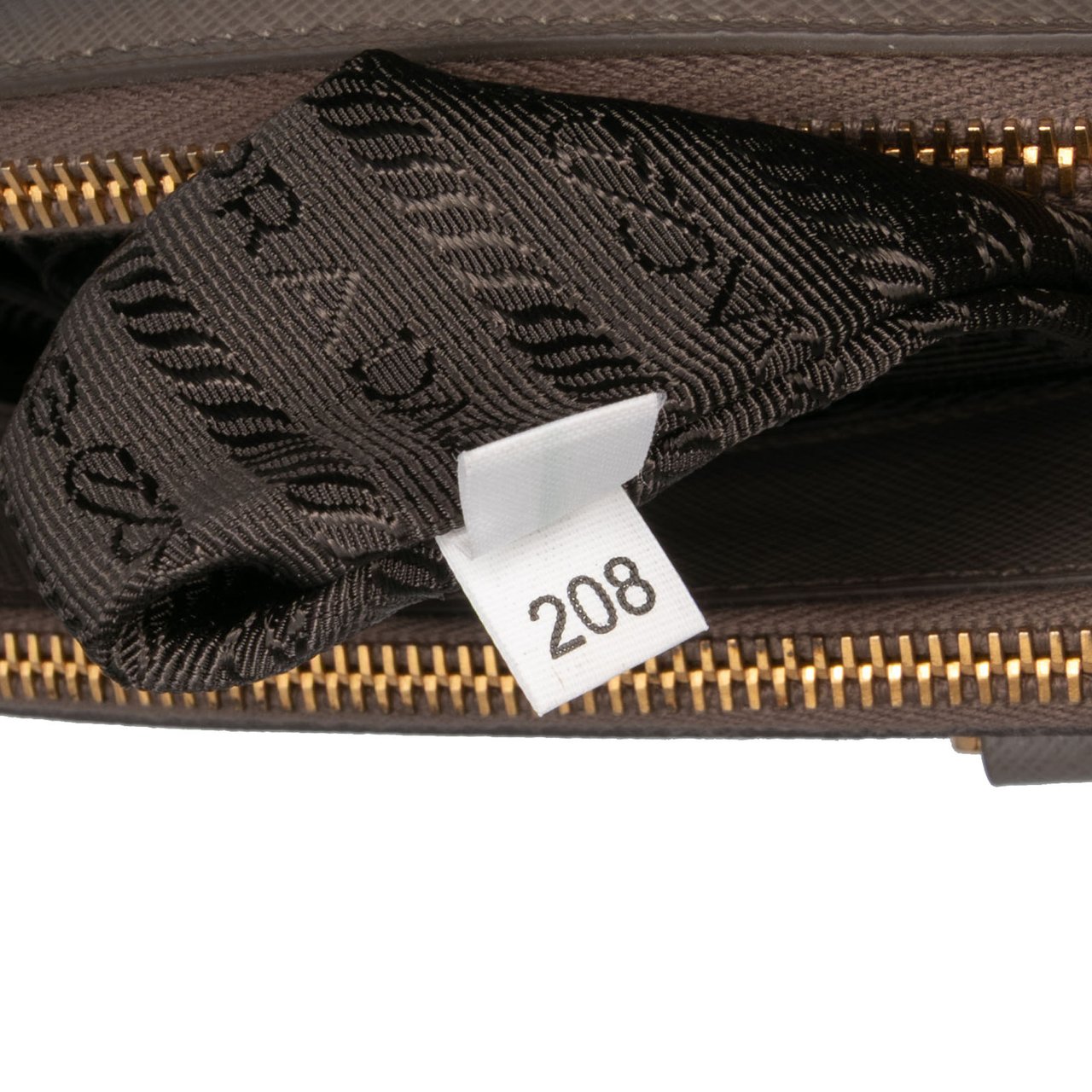 Prada Medium Saffiano Lux Galleria Double Zip Satchel Grijs