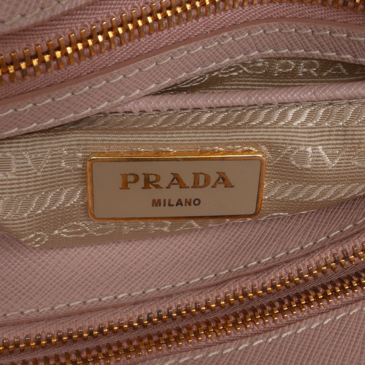 Prada Medium Saffiano Lux Open Promenade Satchel Bruin